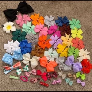 🎀 46-pc Hair Bow Lot - Baby / Toddler (Clips)